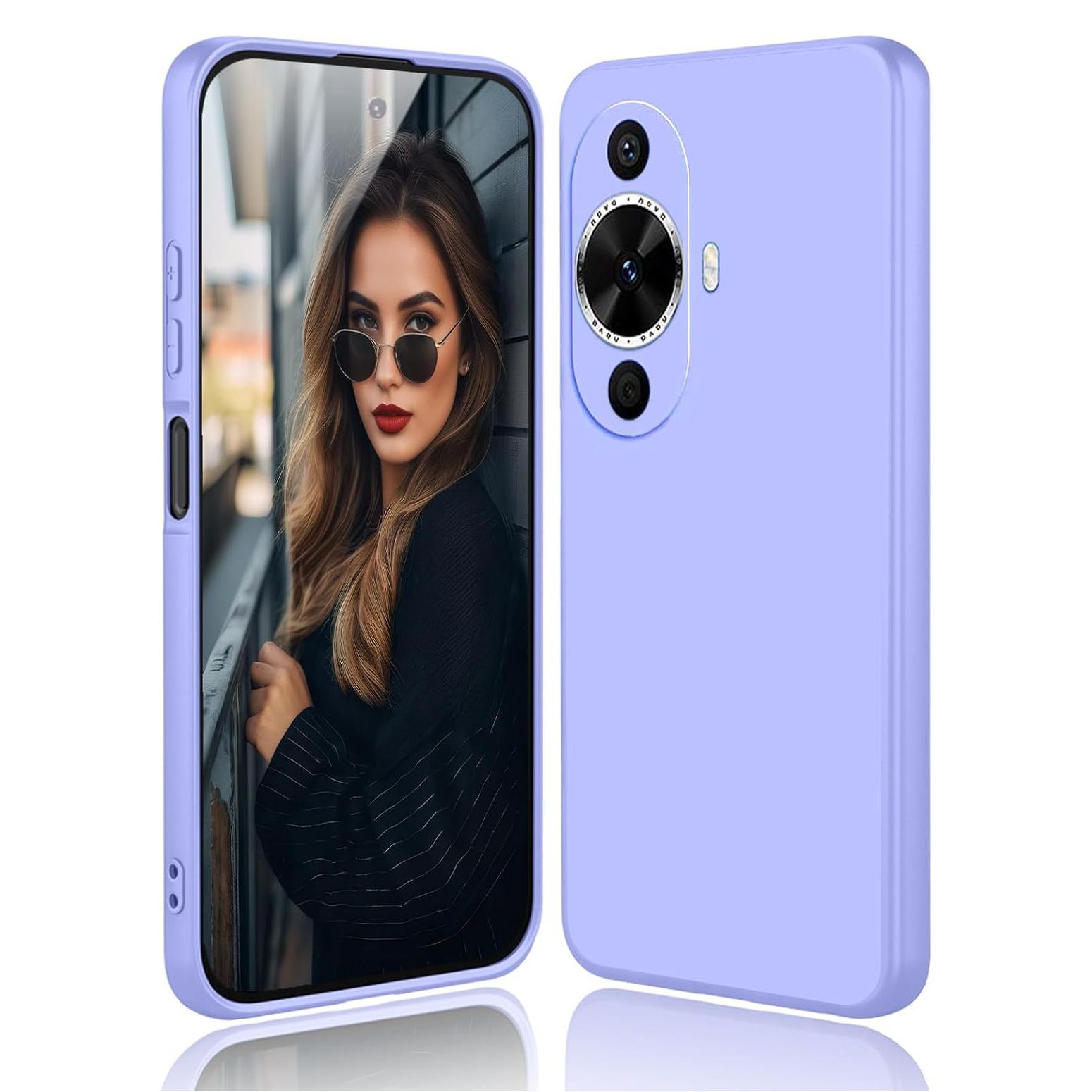 

Гибкий чехол из жидкого силикона ТПУ для Huawei Nova 12 SE 12S 12i 11 Pro 11i 10 9 SE Защитная накладка Fundas Coque Capa Huawei Nova 11 Pro фиолетовый