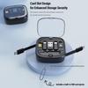 60W Cable Card Box Universal Retractable Charging Cable Adapters Portable Storage Box With SIM Tools Card Storage Slot