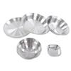 12pcs Tableware Set Barbecue Large and Small Bowls Camping Deep and Shallow Plate with Fruit Knife
