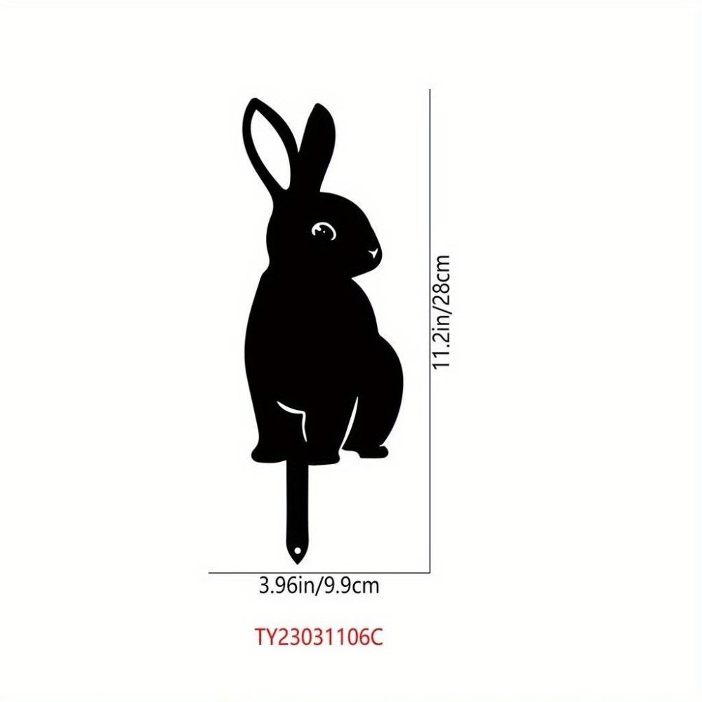 

Hand Forged Iron Rabbit Sculpture for Garden Home Wall Decor TY3174-03