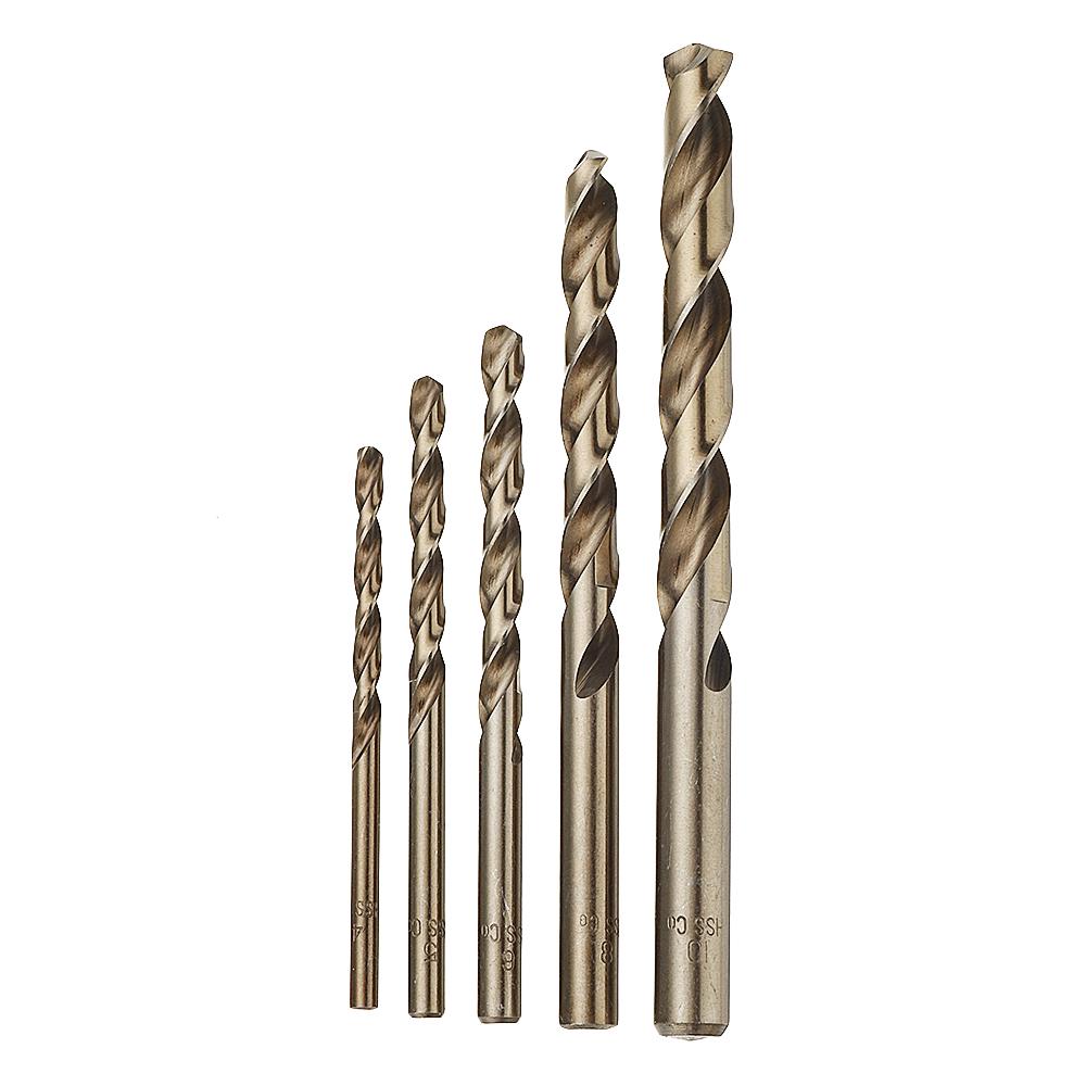 5pcs 4-10mm HSS M35 Cobalt Twist Drill Bit 4/5/6/8/10mm for Metal Stainless Steel Aluminium Copper Multifunction 5pcs 4-10mm HSS M35 Cobalt Twist Drill Bit 4/5/6/8/10mm for Metal Stainless Steel Aluminium Copper Multifunction