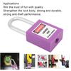 38mm   Padlock Insulating Industrial Plastic Nylon PA Steel for Chemical Electric Power Nuclear Energy(Purple )