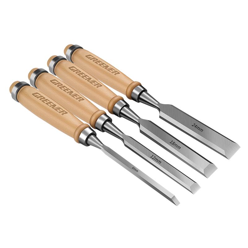 4-Piece Alloy Steel Woodworking Chisel Set