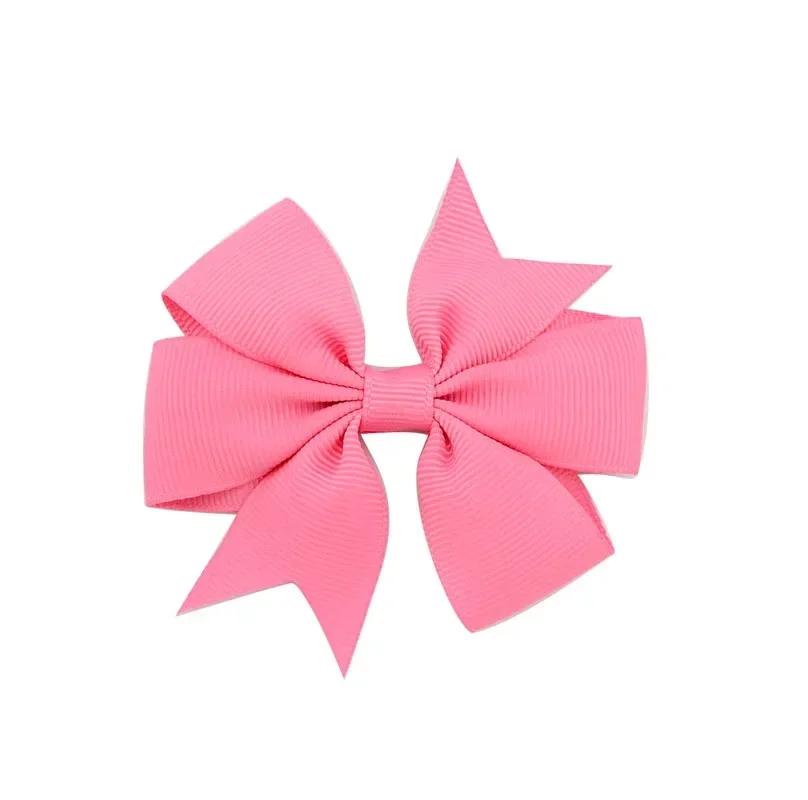 2/4/10 piezas 3'' Lazos de Cinta Sólida Pinzas para el Cabello para Bebés Niñas Lazos Hechos a Mano Pasadores Pasadores Accesorios para el Cabello para Niños