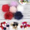 12Pcs Faux Fur Pom Poms 10cm Fluffy Balls For DIY Knitting Hat Crochet Crafts Keychains Making Accessories