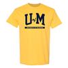 Michigan Wolverines Initial Arch - NCAA University Short Sleeve T-Shirt