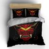 Demon Mask Design Decor 3Pc Soft Comfortable Duvet Cover Bedding Set Included 1*Duvet Cover & 2*Pillowcases, Gift