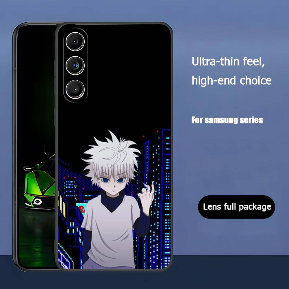 Anime Hunter X Hunter Killua Zaoldyeck For Samsung Galaxy S23 S24 S25 Ultra S22 Plus S21 Black Soft Case Waterproof Soft Case