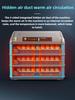 256-500 Eggs Capacity Chick Hatcher Machine Fully Automatic Incubator Duck Eggs Hatching Auto Temperature Humidity Control
