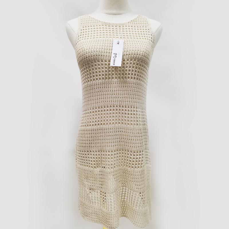 Women's Cover Ups Cutout Knit Beach Jacket Bikini Cover Up Beachwear