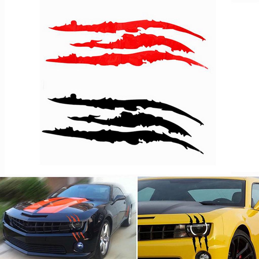 Personality Creative Claw Mark Car Sticker Light Eyebrow Sticker Engine Cover Decorative Body Sticker