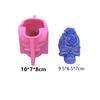 Classic 3D Fine Grain 2 Roses on Skull Pattern Silicone DIY Loaf Soap Candle Ornament Mold