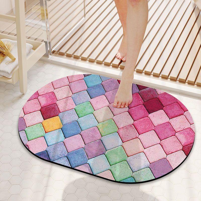 Bathroom floor mat, diatom mud, strong absorbent mat, quick-drying non-slip foot mat at the bathroom door