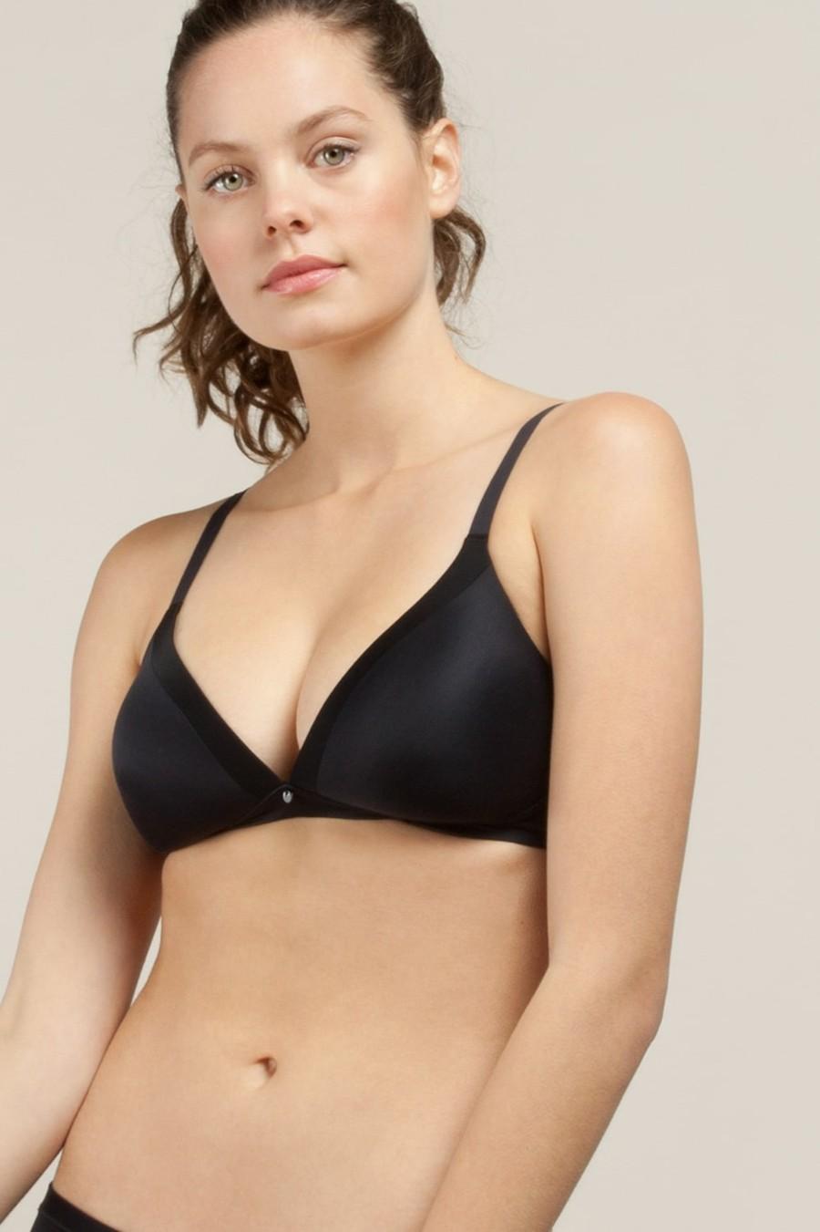 

Бюстгальтер із ущільненою чашкою Gisela (67076) 85C прозорий колір чорний