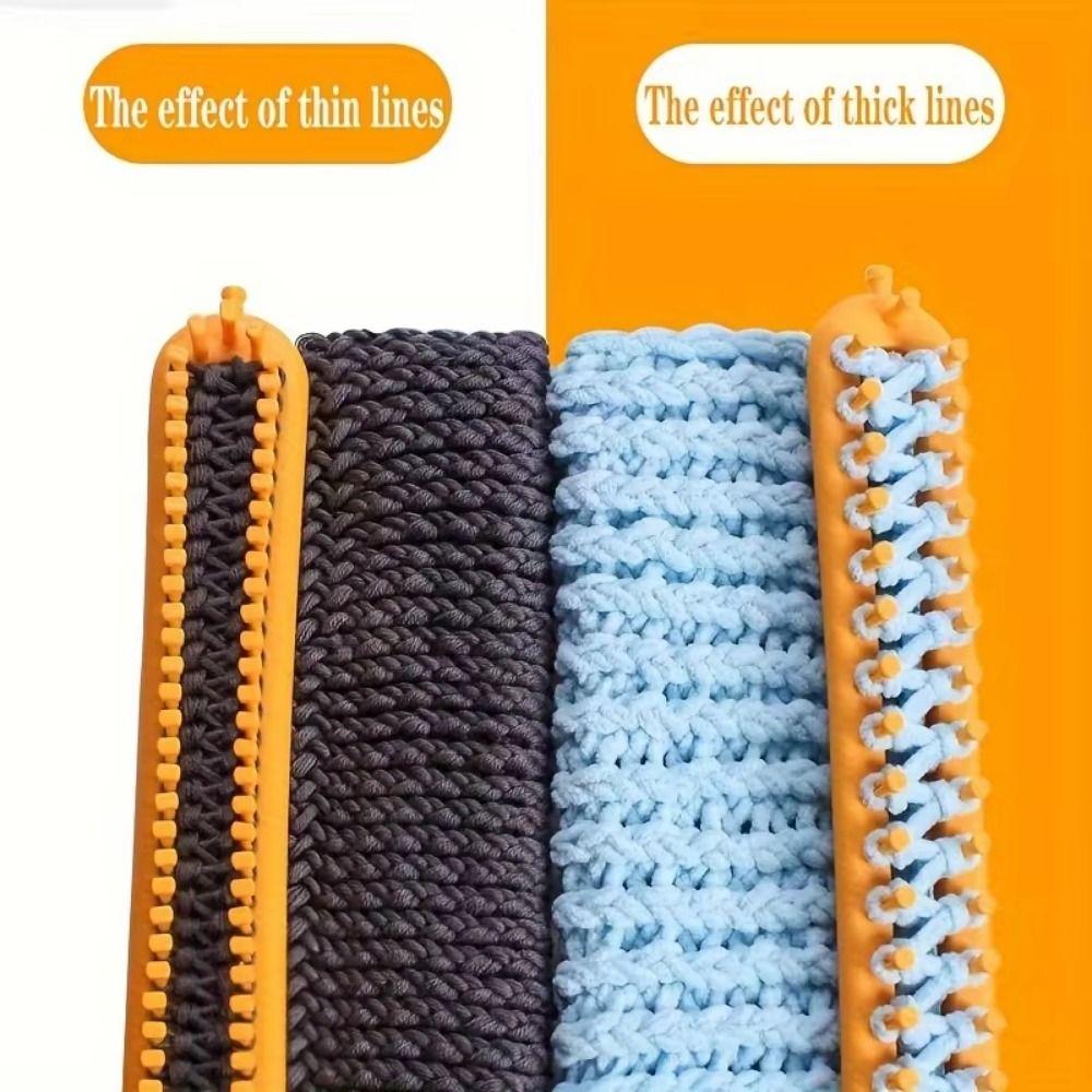 Rectangle DIY Machine Sewing Tools DIY Wool Knitter Portable Weaving Loom Knitting Kit