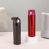 Stainless Steel Unisex Flip-Top Vacuum Thermos Cup - Fashionable & Portable for Outdoors and Business Meetings.