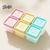 Baby Meal Prep Accessories Food Grade Silicone Freezer Molds, Large Capacity 6 Compartments Easy Release Trays Containers, Leak-proof Reusable Storage