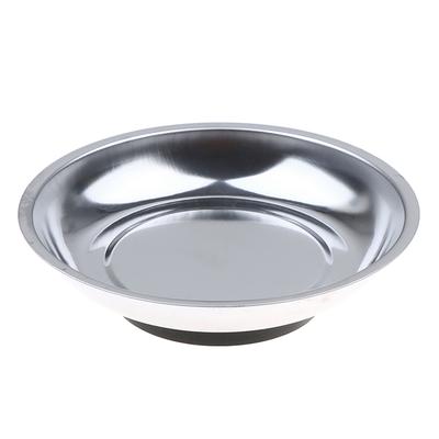 Stainless Steel Strong Magnetic Parts Storage Tray Rectangular Circular 4 Inch 6 Inch Bowl For Bolts Nuts Screws In Home Office
