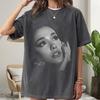 Ariana Grande Vintage Porträtt T-shirt – Retro Ariana Grande Fläkt T-shirt, Estetisk Popsångare Grafisk Tee, Comfort Colors 1717 Skjorta