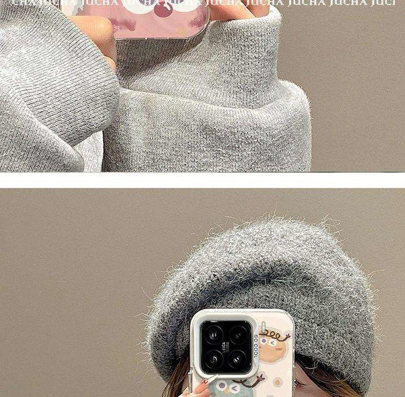 Xiaomi 17 Pro High-End Pink Little Monster Anti-Drop Phone Case