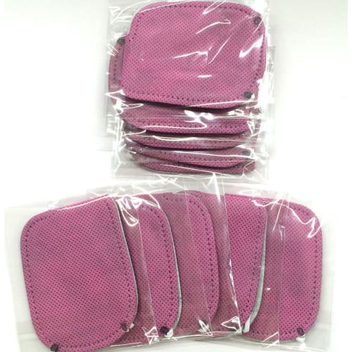 Nonwoven Disposable Eye Masks, 10-Piece Set, Individually Wrapped, Pink