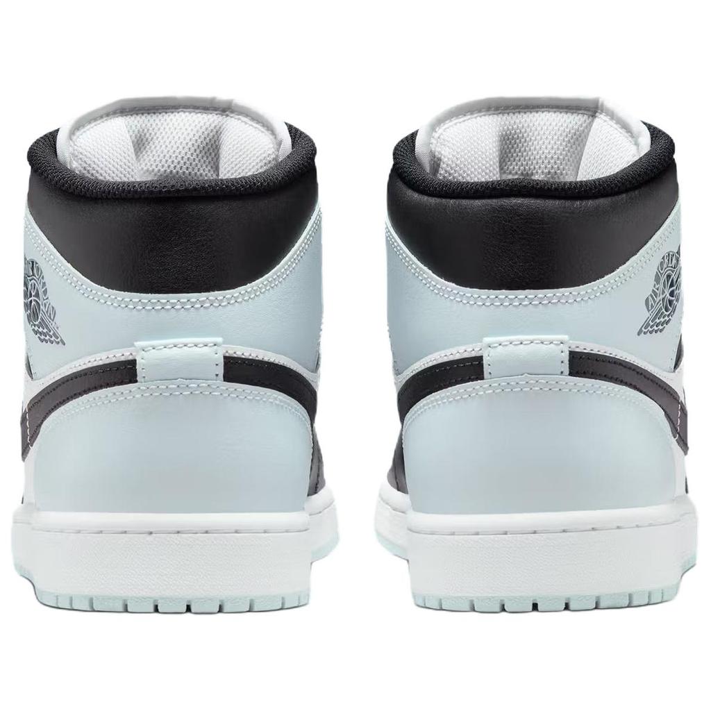 Jordan Air Jordan 1 Support Lightweight Mid top Vintage Basketball Shoes Men's Black White Blue DQ8426-002