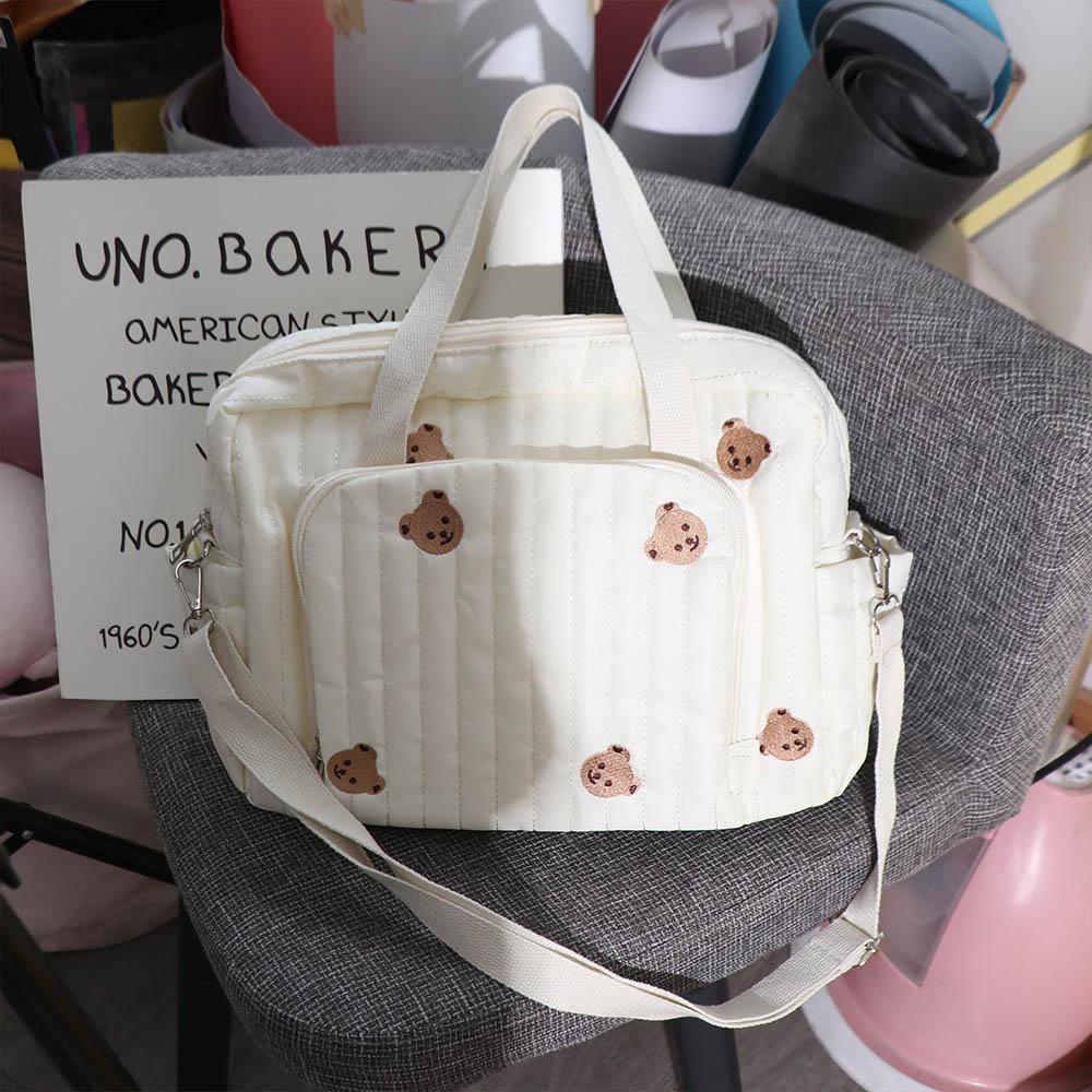 Bear Baby Diaper Organizer Korean Style Single Shoulder Bag Mummy Bag Stroller Accessories