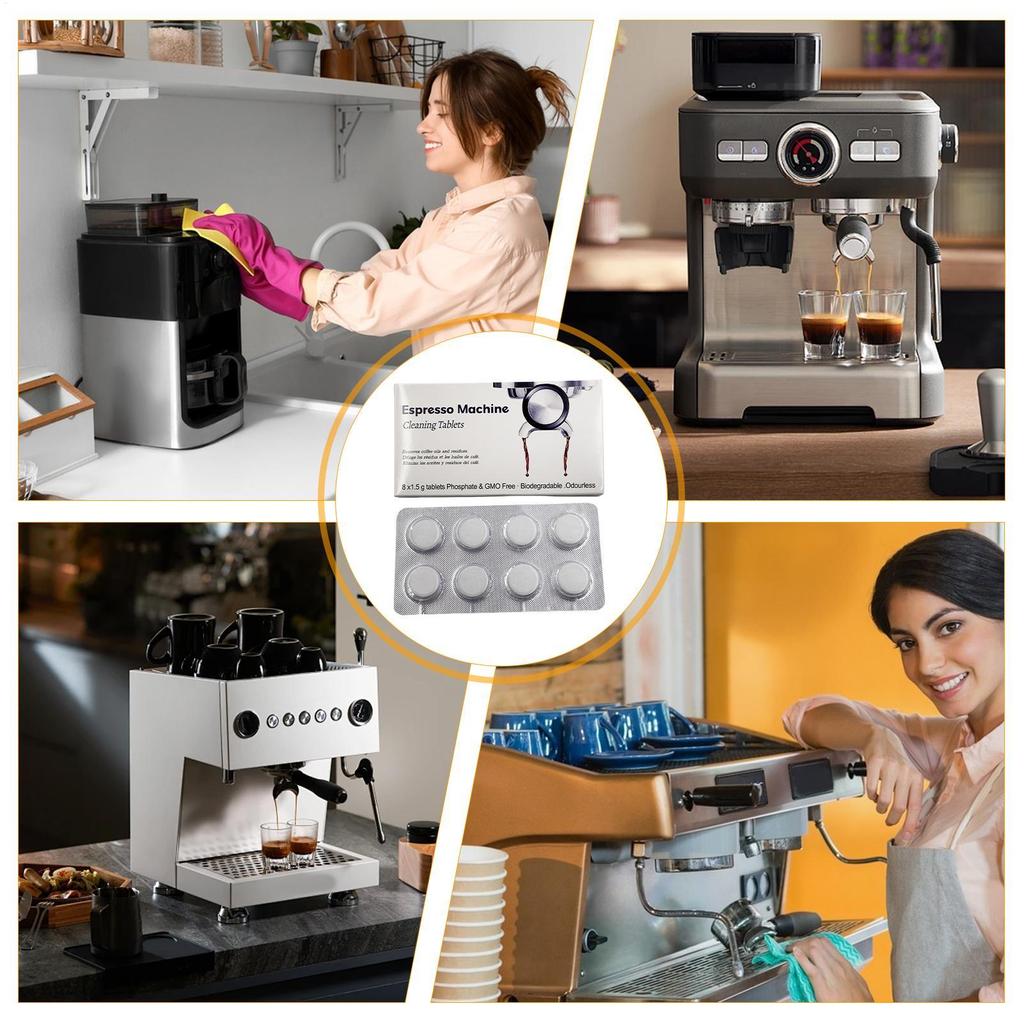 Espressos Machine Cleaning Tablets Coffee Machine Cleaner Descaler Tablets Espressos Device Descaler Tabs For Kitchen Apartment