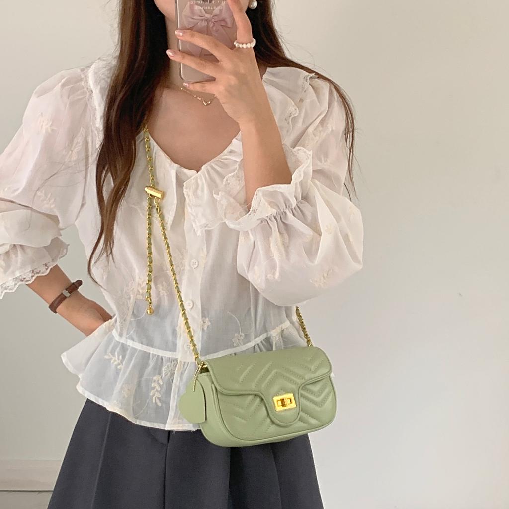 Small Fragrance Style Diamond Chain Bag New Crossbody Bag Fashionable Exquisite Small Bag for Women