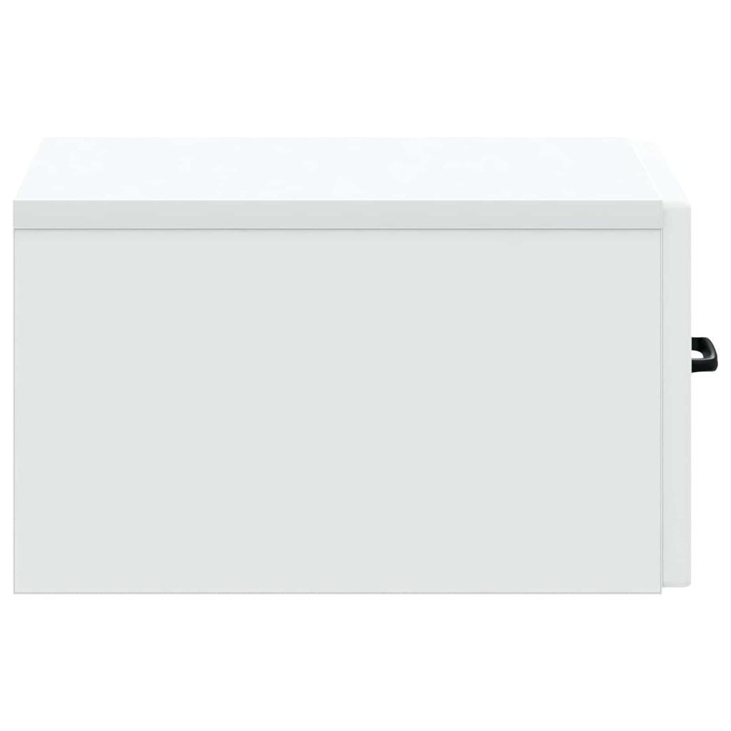 Wall Mounted Side Table White 59 x 34.5 x 17 cm