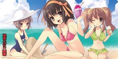 The Melancholy of Haruhi Suzumiya Rubber Play Mat Swimsuit Collection C