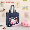 Childrens Cartoon Canvas Lunch Bag With Waterproof Handle For School And Travel