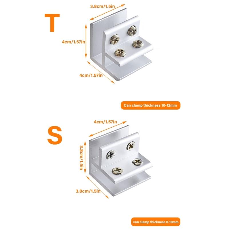 10 pz Supporti per Piastrelle in Alluminio Staffe di Connessione per Piastrelle Clip di Fissaggio per Piastrelle in Alluminio set per Facile Connessione Angolare a 90 Gradi delle Piastrelle