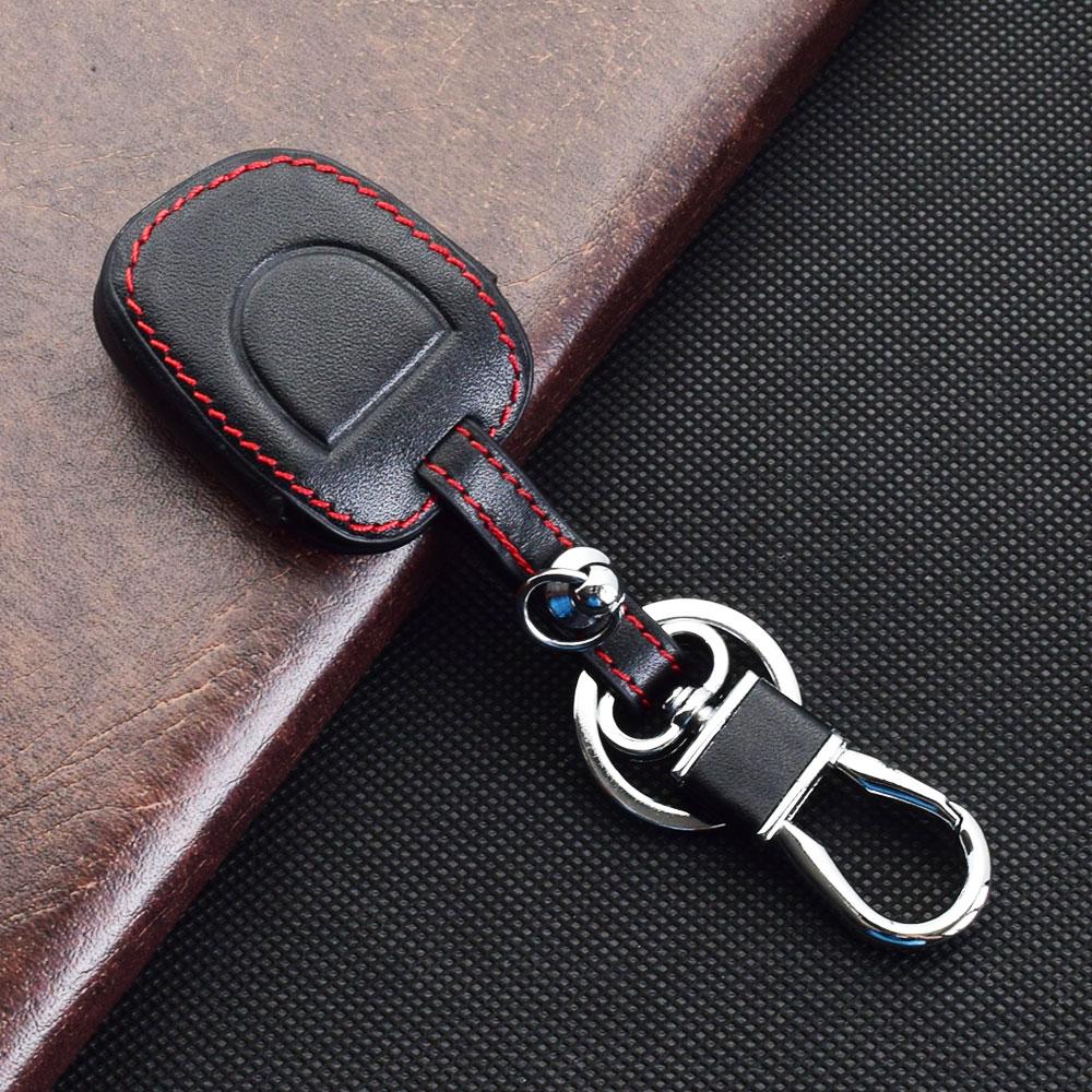 Leather Car Key Cover Bag For Renault Clio Symbol 2006 2007 2008 Kangoo Master Remote Fobs Shell Protector Case Auto Accessories