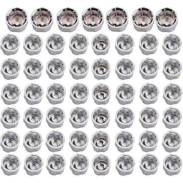 Chrome 55pcs Crown Engine Bolt Caps Kit for Harley Touring Electra Glides Road Glides Road Kings 1999-2016 & Softail 1999-2017