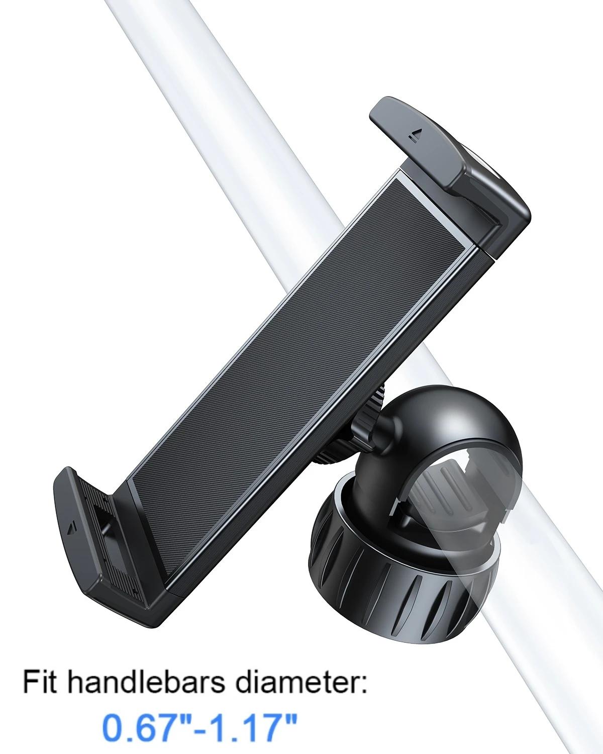 

Oatsbasf 360°Rotatable Clip Phone Holder Stand for Baby Stroller Phone Holder for 4.7-12.9 iPhone iPad Tablet Holder Hands Free чорний
