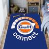 Tappeto con logo Gulf per soggiorno e camera da letto, tappetini per pavimenti, tappetino da bagno artistico, alla moda