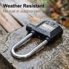 Universal Anti-Theft Padlock with 120db Alarm Zinc Alloy Lock for Bicycle Motorcycle Warehouse Door r Safety Waterproof 3 Colors