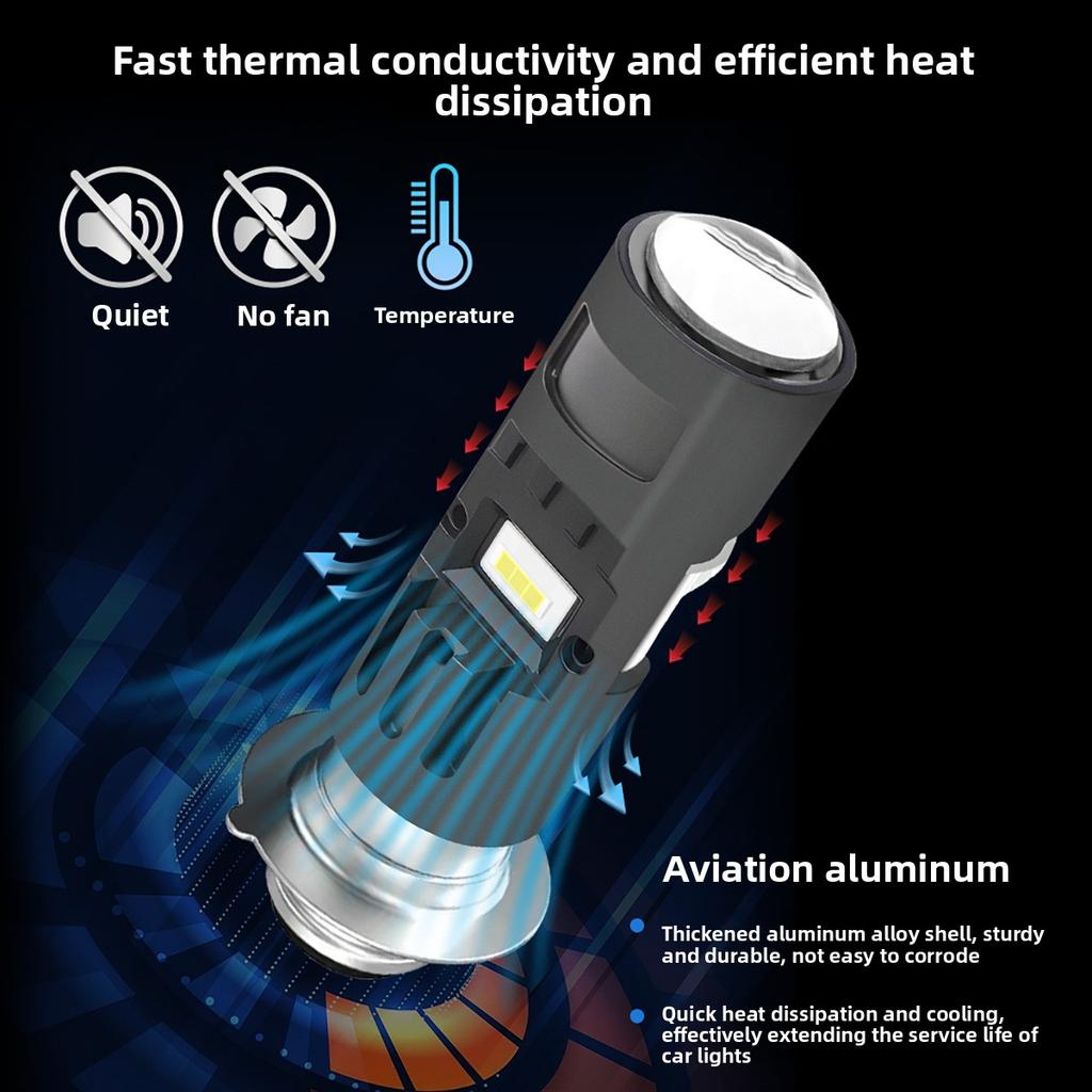 T19 Motorcycle LED Spotlight P15D H4 Single Claw, Three Claw Motorcycle Headlight Headlight Lens Spotlight