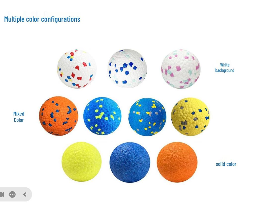 ETPU Popcorn Ball: Chew-Resistant Interactive Dog Toy for Tug of War and Puzzle Play