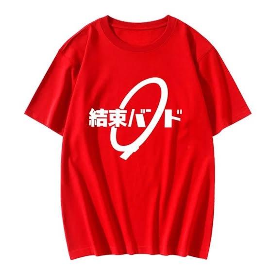 Bocchi The Rock Camiseta Unisex Oversize Streetwear Algodón Nuevo Retro Manga Corta Camiseta con Estampado Gráfico Unisex Unisex Parejas Suave