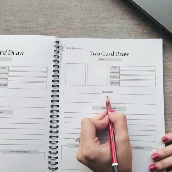 Tarot Journal for Planning Reflection Thick Paper Notebook Master Tarot History Spiritual Diary for Tarot Enthusiasts