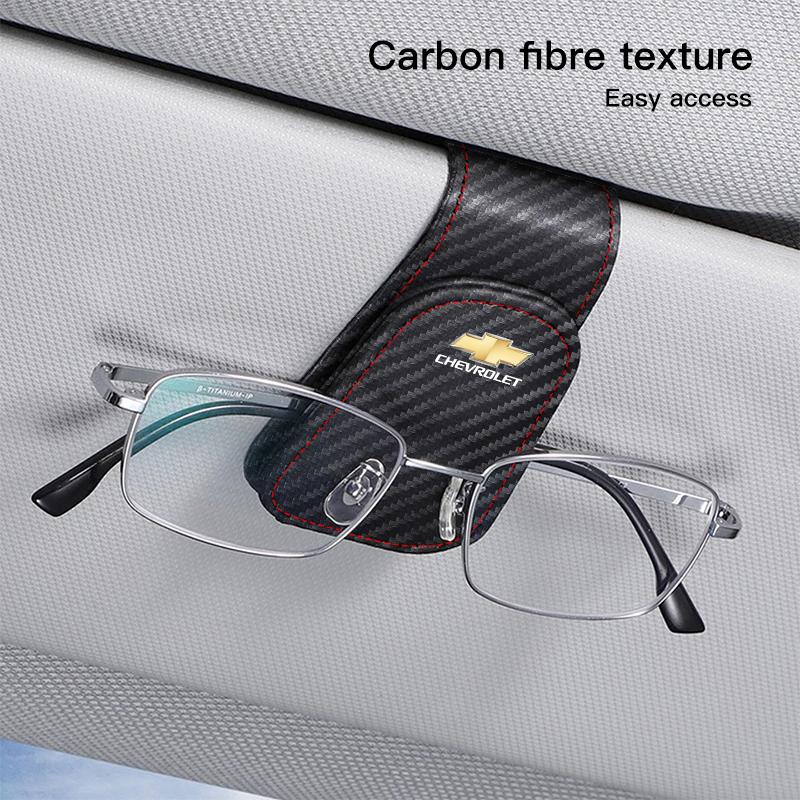 Car Glasses Clip Sunglasses Ticket ID Holder For Chevrolet Spark Captiva Cruze Tracker Orlando Trax Epica Nubira Malibu Optra