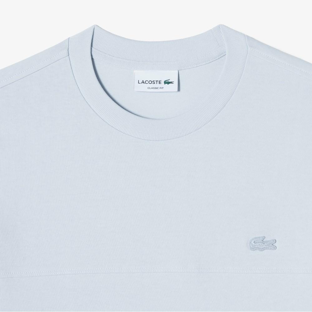 Lacoste Men's Strong-Twist Woven Cut-Out Short-Sleeve T-Shirt TH358E-56GJ2G