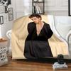 Customizable L-Lauv Singer Soft Flannel Blanket, Warm and Comfortable, Suitable for Picnics, Beds, Sofas, and Home Bedrooms.