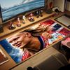 Erling Haaland Print Cushion Non-slip Laptop Tablet Big Mousepad XXL Mat Mini PC Playmat With Lock Edge