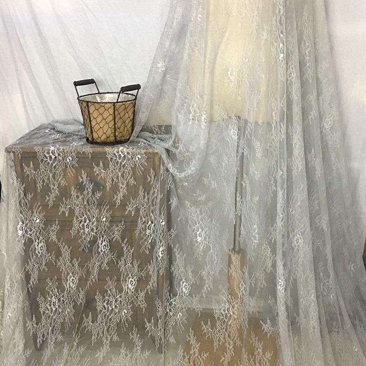 3 Meters Eyelash Lace Trim, Sewing Colorful Eyelash Lace Fabric Floral Mesh Underwear Lingerie Fabric, Wide 150cm