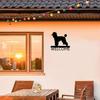 Poodle Dog Welcome Sign - 12 inch Wide Metal Wall Art Storage Rack,  Charming Décor for Poodle Lovers and Home Entrances