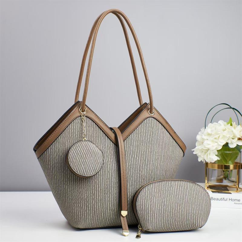 

Tote bag shoulder bag messenger bag women s bag large bag women s versatile temperament new Korean version handbag серый