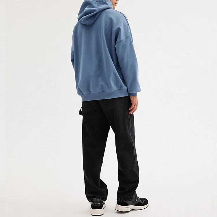 COACH Sweatshirts Men's Blue Hooded Moderate Other (Unisex) Sweatshirts CJ384 BLU